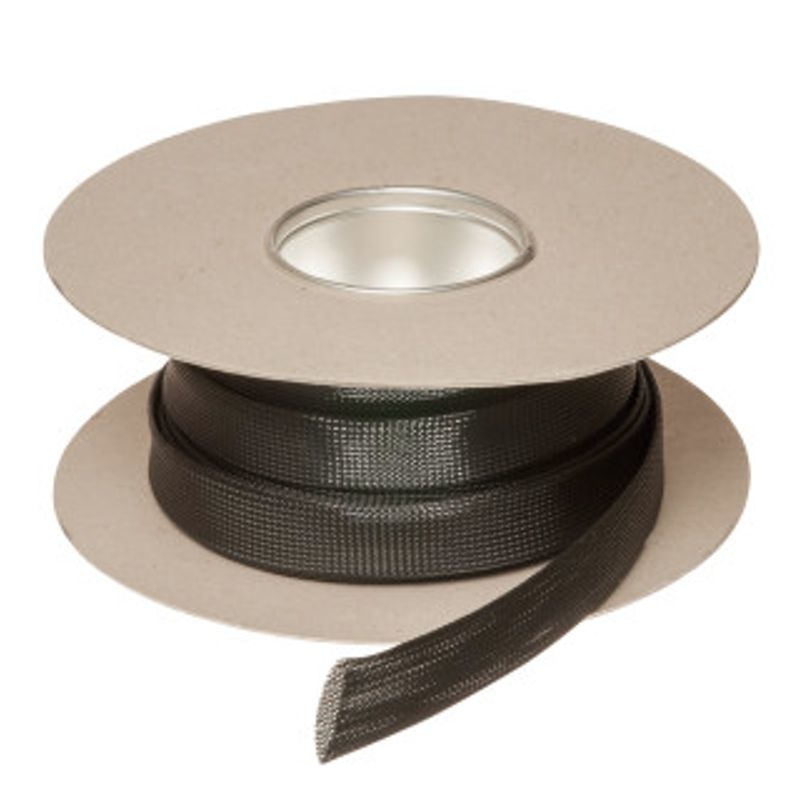 HIL-FLEX  12, průměr 10-21mm, černá punčoška pletená - role 50m, -50 až +150°C (37060)