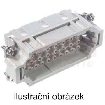 Konektor  32pin Z 16A/500V, krimpovací, průřez připojení 0,5-4mm2, č.33-64, H-EE 32 BCM (10185500)