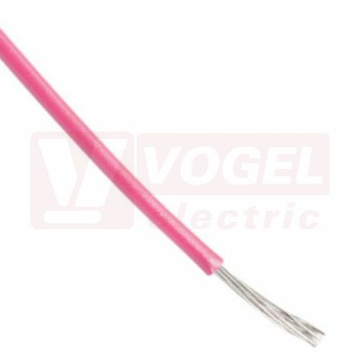 H07V-K  1x18AWG (1,0mm2) růžový, vodič jednožilový PVC, MULTI-STANDARD SC 2.1, aprobace CE / CSA / HAR / RU / UL / EAC / Fire (4160308)
