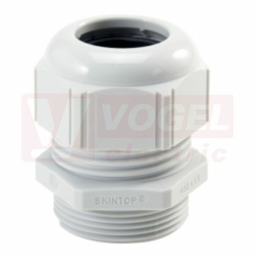 PM 12x1,5 vývodka SKINTOP STR-M, světle šedá RAL7035, sevření 2-5mm, délka závitu 8mm, redukční těsnící kroužek  (53111500)
