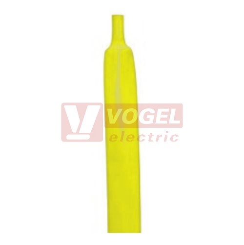 HTI     1,2 ŽL Smršťovací trubice, samozhášivá, bezhalogenová, tenkostěnná, matná,1,2/0,6mm žlutá