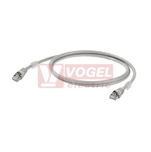 IE-C6FP8LD0015M40M40-D Patch kabel Cat.6A 10Gbit/s S/FTP, konektory RJ45/RJ45, IP20, šedý, délka 1,5m (1165940015)