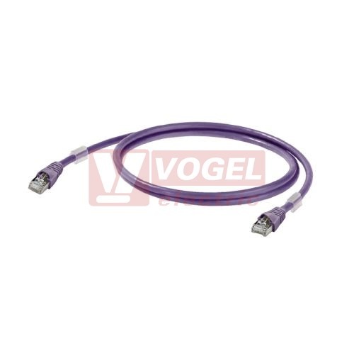 IE-C6FP8LM0005M40M40-M Patch kabel Cat.6 S/FTP, konektory RJ45/RJ45, IP20, fialový, délka 0,5m (1201270005)