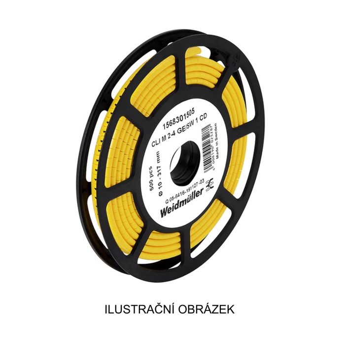 CLI M 2-4 GE/SW - CD CableLine, značení vodičů a kabelů, s potiskem "-", žluto-černý, š/v 11,3x4mm, pro vodiče s průřezem 16-500mm2, průměr 10-317mm, PVC, měkké, bez kadmia, na cívce (1568301740)