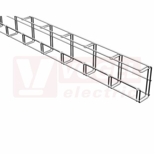 Žlab drátěný  50x100 MERKUR 2 50/100-G "A2" nerez AISI 304L, vč. pasivace - vzdálenost podpěr cca 2,0 m (ARK - 231314)